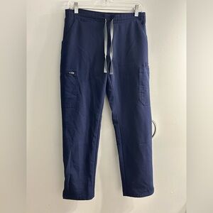 Figs High Waisted Yola Skinny Scrub Pants™ in navy